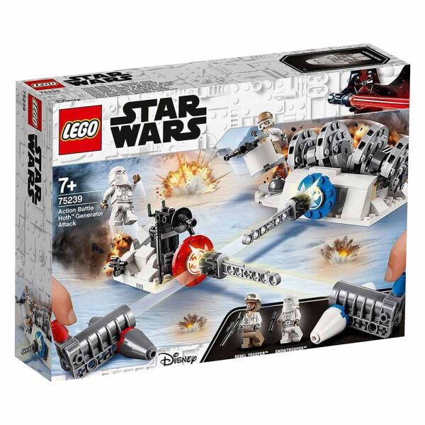 

Конструктор Lego Star Wars Разрушение генераторов на Хоте 235 деталей (75239)