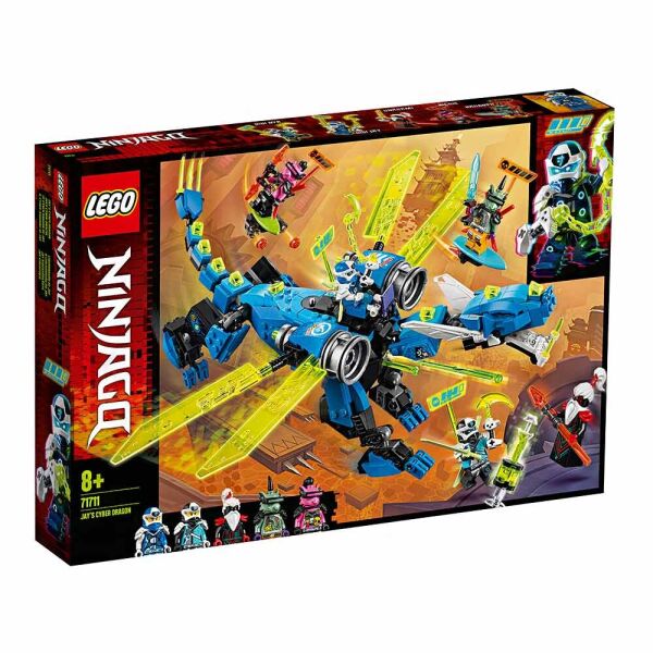 

Конструктор Lego Ninjago Кибердракон Джея 518 деталь (71711)