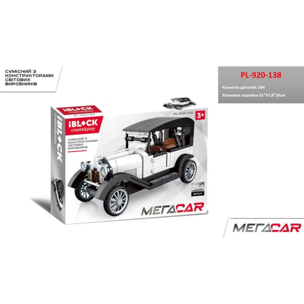 

Конструктор IBlock МЕГАCAR 293 элемента (PL-920-139)