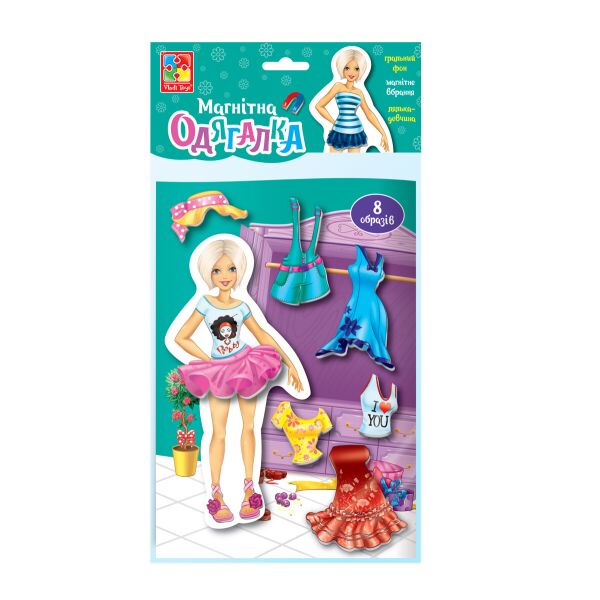 

Магнитная игра Vladi Toys Блондинка на украинском (VT3204-22)