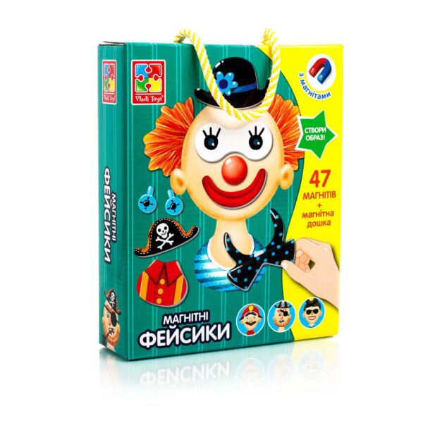 

Магнитная игра Vladi Toys Фейсики на украинском (VT3702-15)