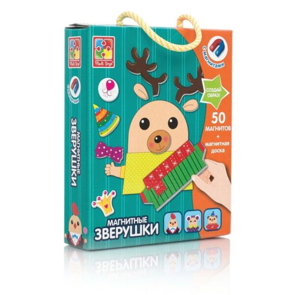 

Магнитная игра Vladi Toys Зверушки на украинском (VT3702-16)