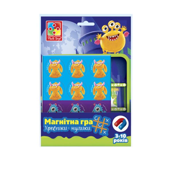 

Магнитная игра Vladi Toys Монстры Крестики нолики на украинском (VT3703-09)