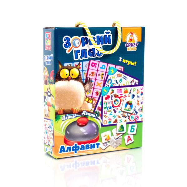 

Игра со звонком Vladi Toys Зоркий глаз Азбука на украинском (VT8010-14)