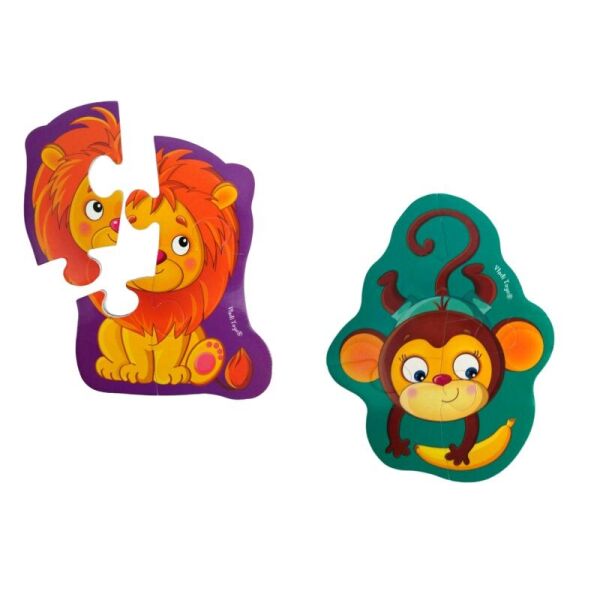 

Магнитные беби пазлы Vladi Toys Обезьянка и львенок (VT3208-11)