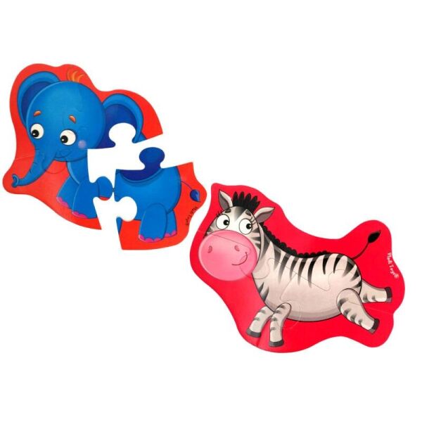 

Магнитные беби пазлы Vladi Toys Слоник и зебрик (VT3208-12)