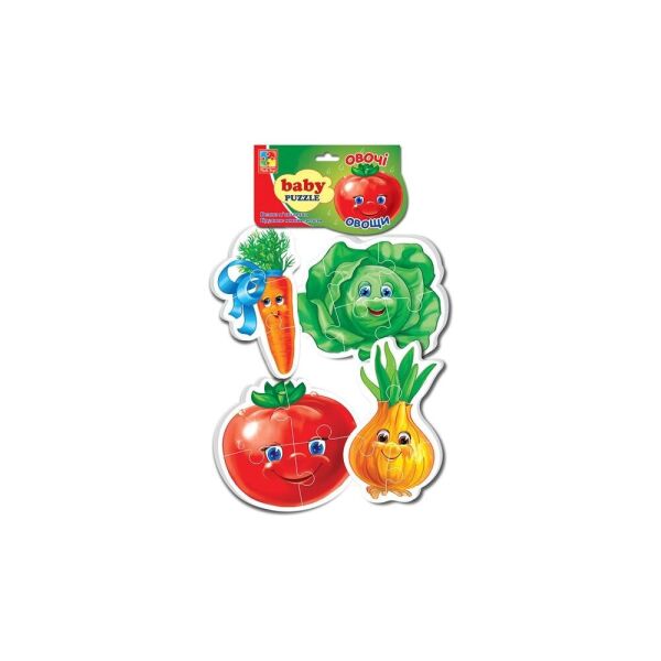 

Беби пазлы Vladi Toys Овощи на украинском (VT1106-76)