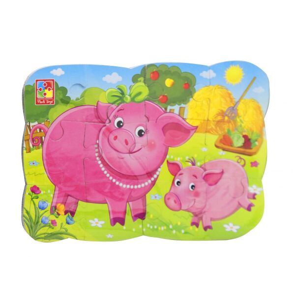 

Пазлы на магните Vladi Toys Свинья и поросенок (VT3205-77)
