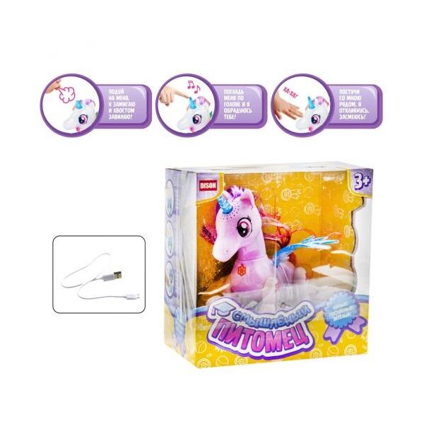 

Интерактивная игрушка Смышлённый питомец: единорог (розовый) E5599-8