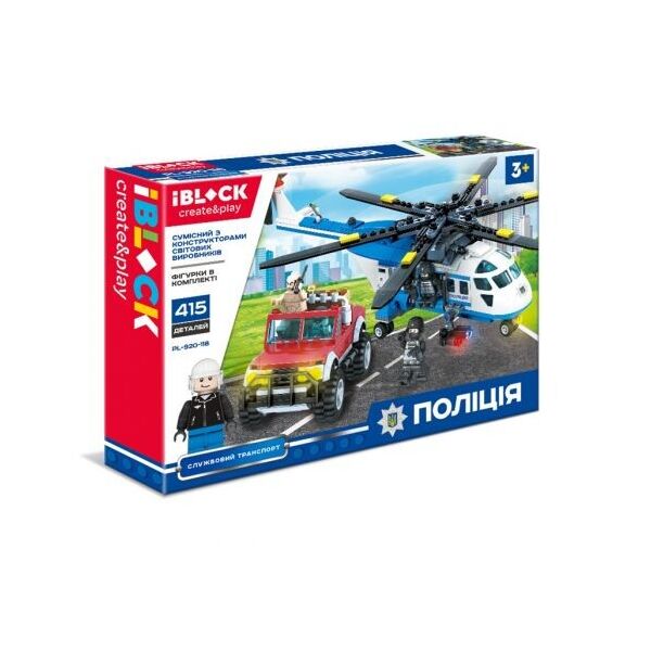 

Конструктор Полиция, 415 дет PL-920-118