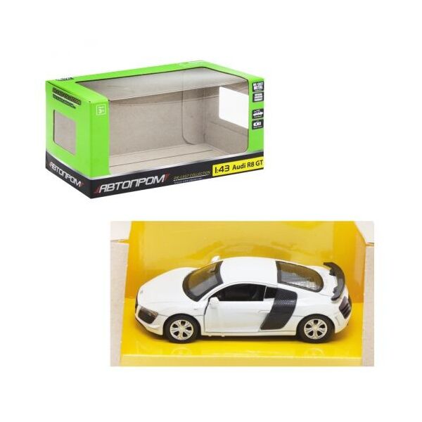 

Машинка Audi R8 GT из серии Автопром, белый 4319