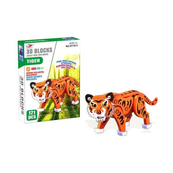 

Конструктор мягкий Тигр, 121 деталь SY1011