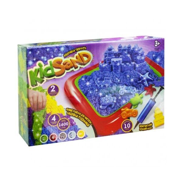 

Кинетический песок KidSand + песочница (укр) KS-02-01U