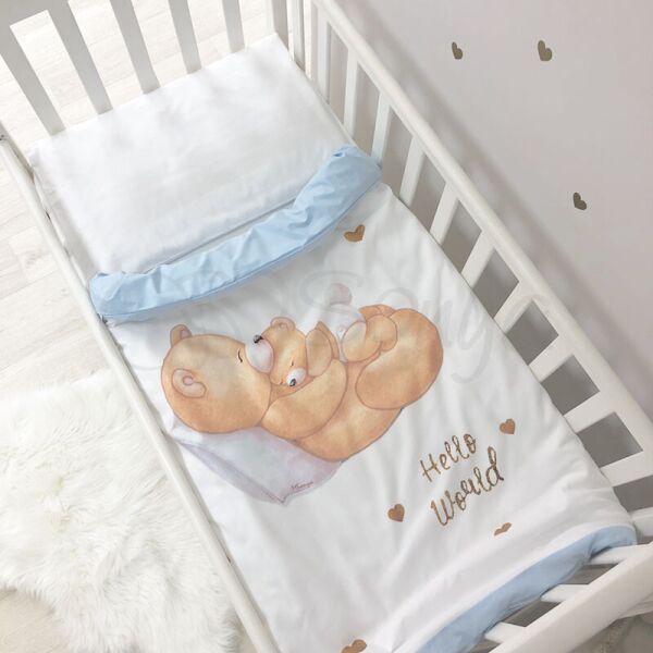 

Сменный комплект постельного в кроватку (3 пр.) Happy Baby мальчик