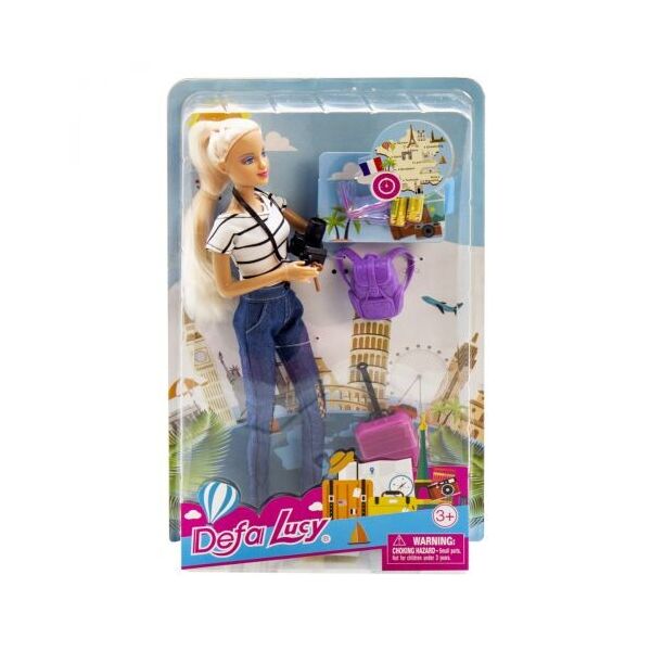 

Кукла Defa Lucy: туристка (в белом) 8389