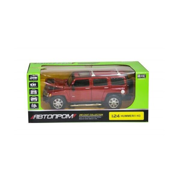 

Машинка Hummer H3 из серии Автопром (красная) 68240A