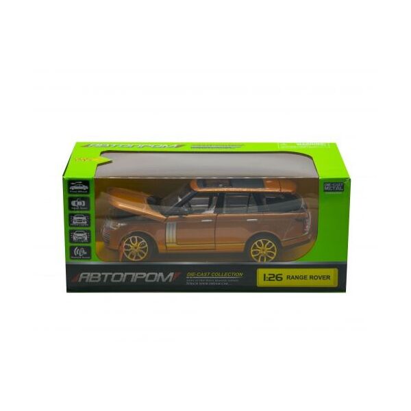

Машинка Range Rover из серии Автопром, звук, свет (оранжевая) 68263A