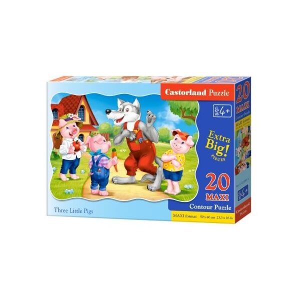 

Пазлы Макси 3 поросенка, 20 элементов С-02399