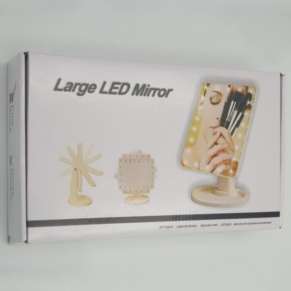 

Настольное зеркало с подсветкой 16 LED MIRROR