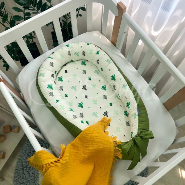 

Кокон гнездышко позиционер Baby Design Кактусы