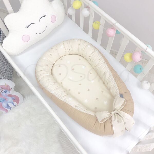 

Кокон гнездышко позиционер Baby Design Звезды на шоколадном