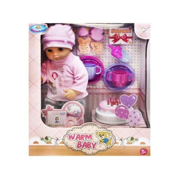 

Пупс Warm Baby. День рождения, в костюмчике WZJ033A-1/2