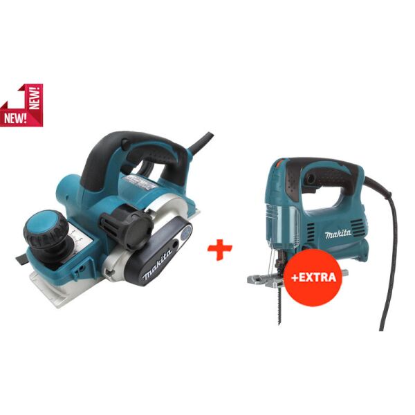

Рубанок Makita KP0810+электролобзик Makita 4329 (KP0810SET)