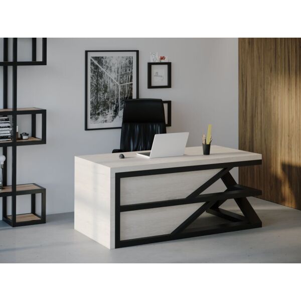 

Компьютерный стол Skandi Wood SW113 Небраска 150 х 80 х 75 см Массив Ясень Белый (SW113158075WharrAsh)