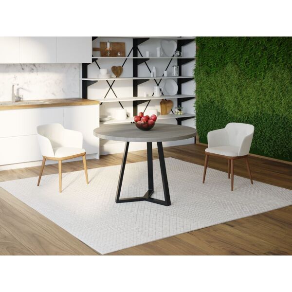 

Обеденный стол Skandi Wood SW040 Вайоминг Круглый ⌀ 100 см Массив Ясень Темно-Cерый (SW040101075DaarrAsh)