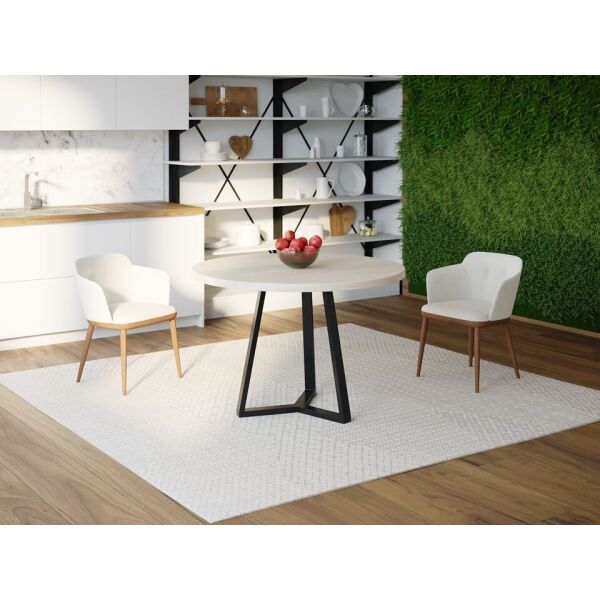 

Обеденный стол Skandi Wood SW040 Вайоминг Круглый ⌀ 75 см Массив Ясень Белый (SW040757575WharrAsh)