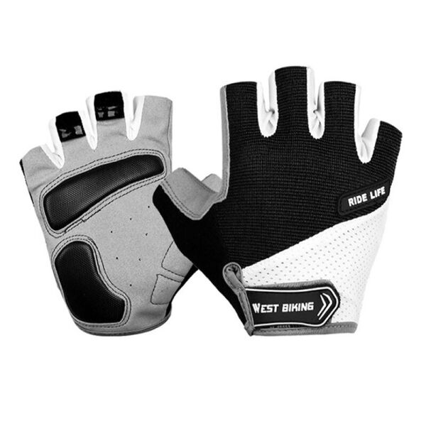 

Перчатки велосипедные West Biking 0211189 XL Black без пальцев