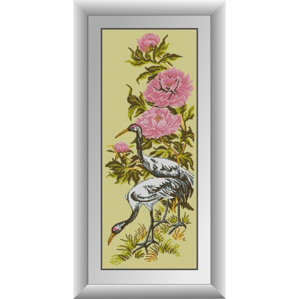 

30880 Пара цапель. Dream Art. Набор алмазной живописи (квадратные, полная)