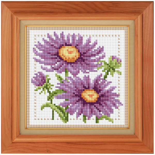 

30622M Букетик с астрами. Dream Art. Набор алмазной живописи (квадратные, полная)