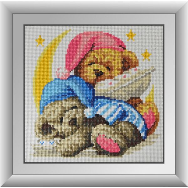 

20002 Спящие мишки. Dream Art. Набор алмазной живописи (круглые камни, полная)