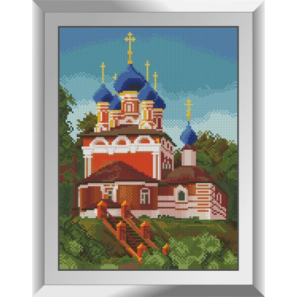 

31339 Ранняя осень (церковь). Dream Art. Набор алмазной живописи (квадратные, полная)