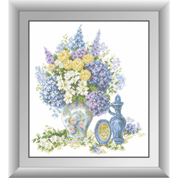 

30569 Фиолетовый букет. Dream Art. Набор алмазной живописи (квадратные, полная)