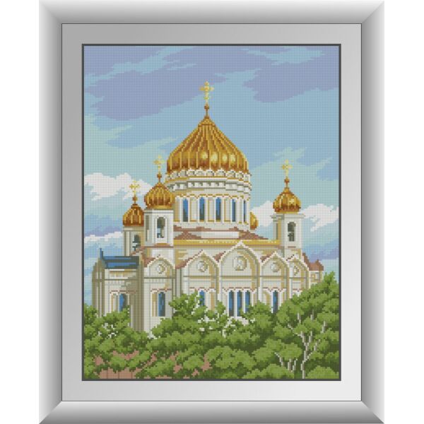 

30199 Храм Христа Спасителя. Dream Art. Набор алмазной живописи (квадратные, полная)