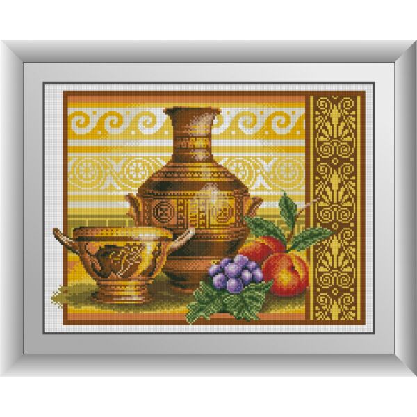 

30214 Ваза с персиками. Dream Art. Набор алмазной живописи (квадратные, полная)