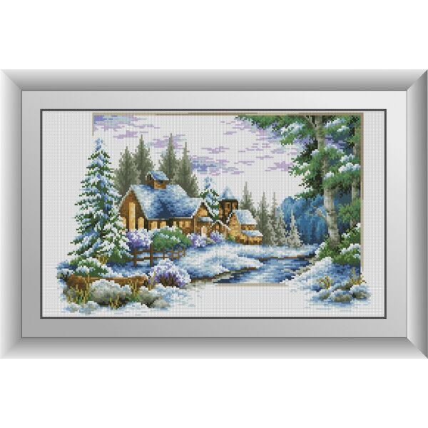 

31055 Зимняя тропинка. Dream Art. Набор алмазной живописи (квадратные, полная)