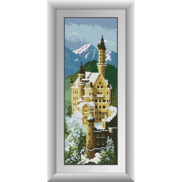 

30128 Замок Нойшванштайн. Dream Art. Набор алмазной живописи (квадратные, полная)