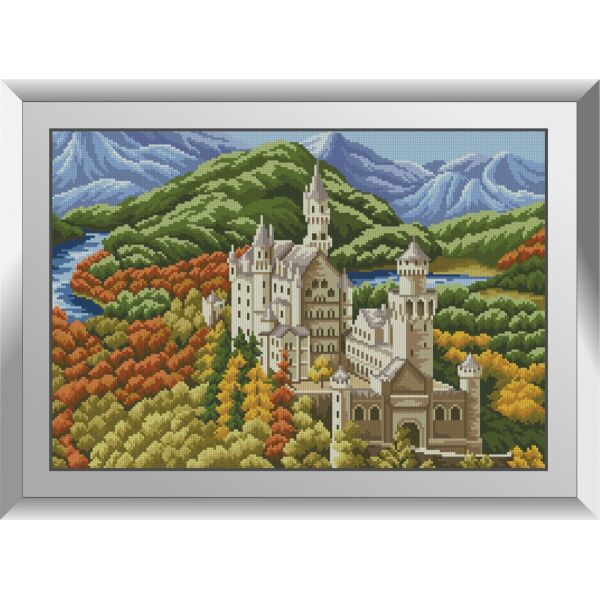 

31484 Осенний замок. Dream Art. Набор алмазной живописи (квадратные, полная)