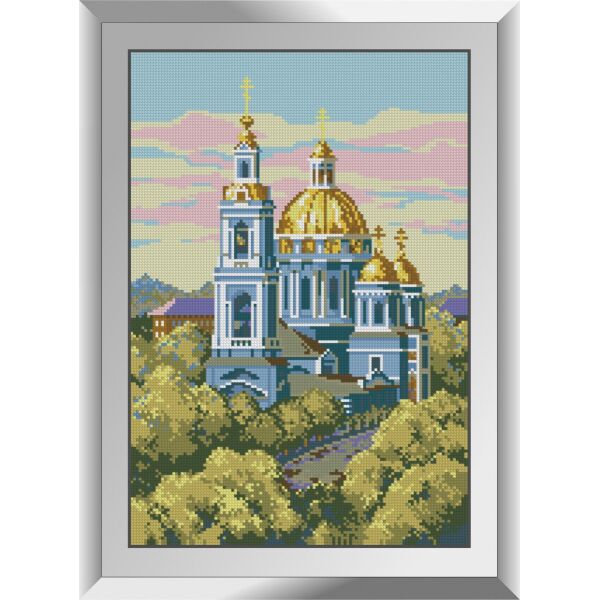 

31604 Церковь на закате. Dream Art. Набор алмазной живописи (квадратные, полная)