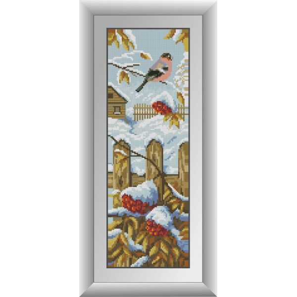 

30844 Зимний щебет. Dream Art. Набор алмазной живописи (квадратные, полная)