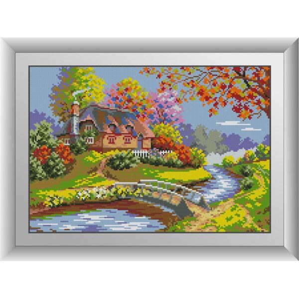 

30690 Краски осени. Dream Art. Набор алмазной живописи (квадратные, полная)