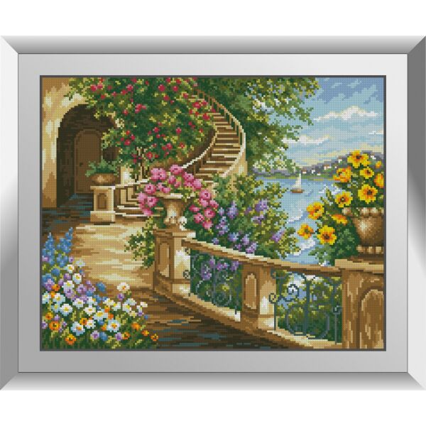 

31652 На лазурном берегу. Dream Art. Набор алмазной живописи (квадратные, полная)