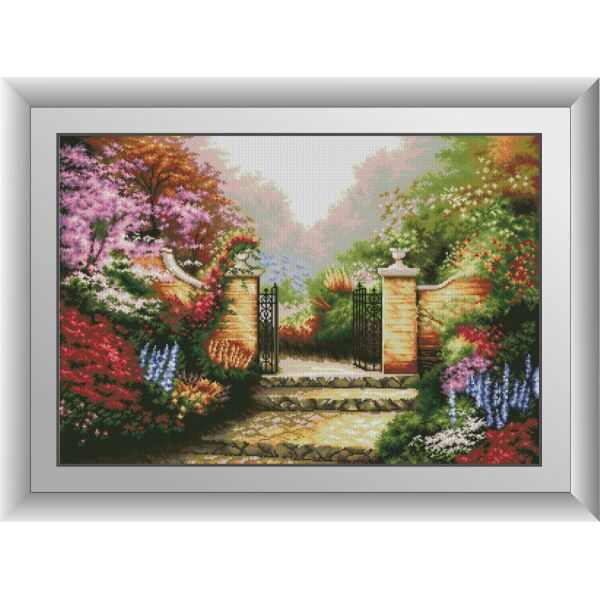 

30875 Цветущий сад. Dream Art. Набор алмазной живописи (квадратные, полная)