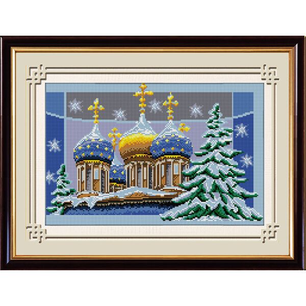 

30196 Зимний храм. Dream Art. Набор алмазной живописи (квадратные, полная)