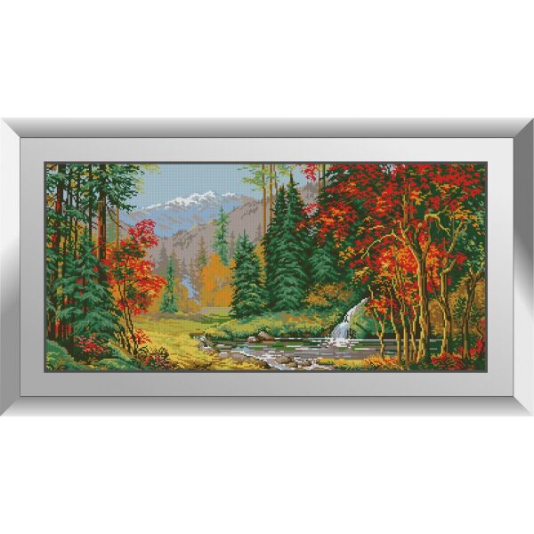 

31380 Яркая осень. Dream Art. Набор алмазной живописи (квадратные, полная)