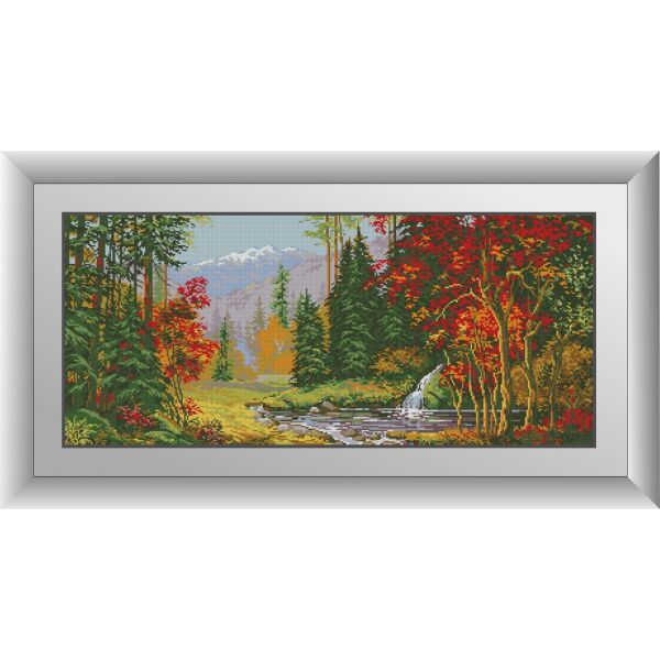 

30963 Осенний лес. Dream Art. Набор алмазной живописи (квадратные, полная)