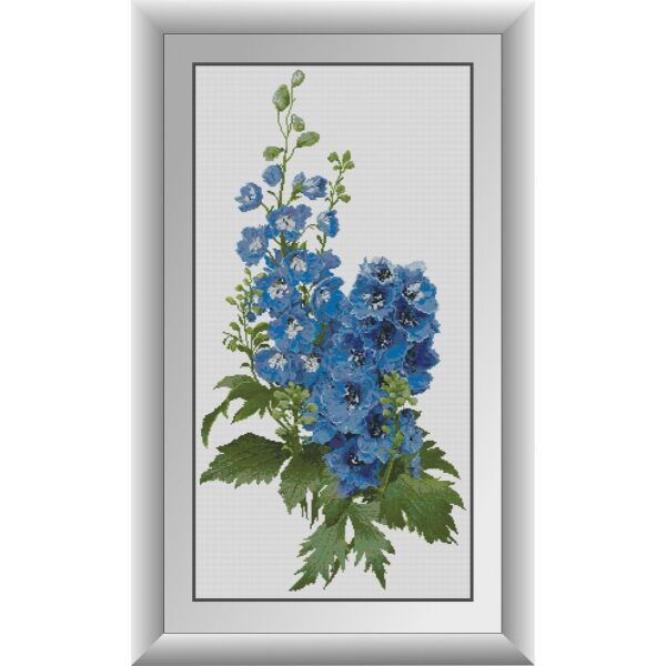 

30938 Дельфиниум. Dream Art. Набор алмазной живописи (квадратные, полная)